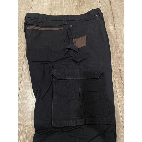 Wrangler Workwear Men's Cargo Pocket Carpenter Work Pants 34x30 Black NWT - Picture 7 of 9